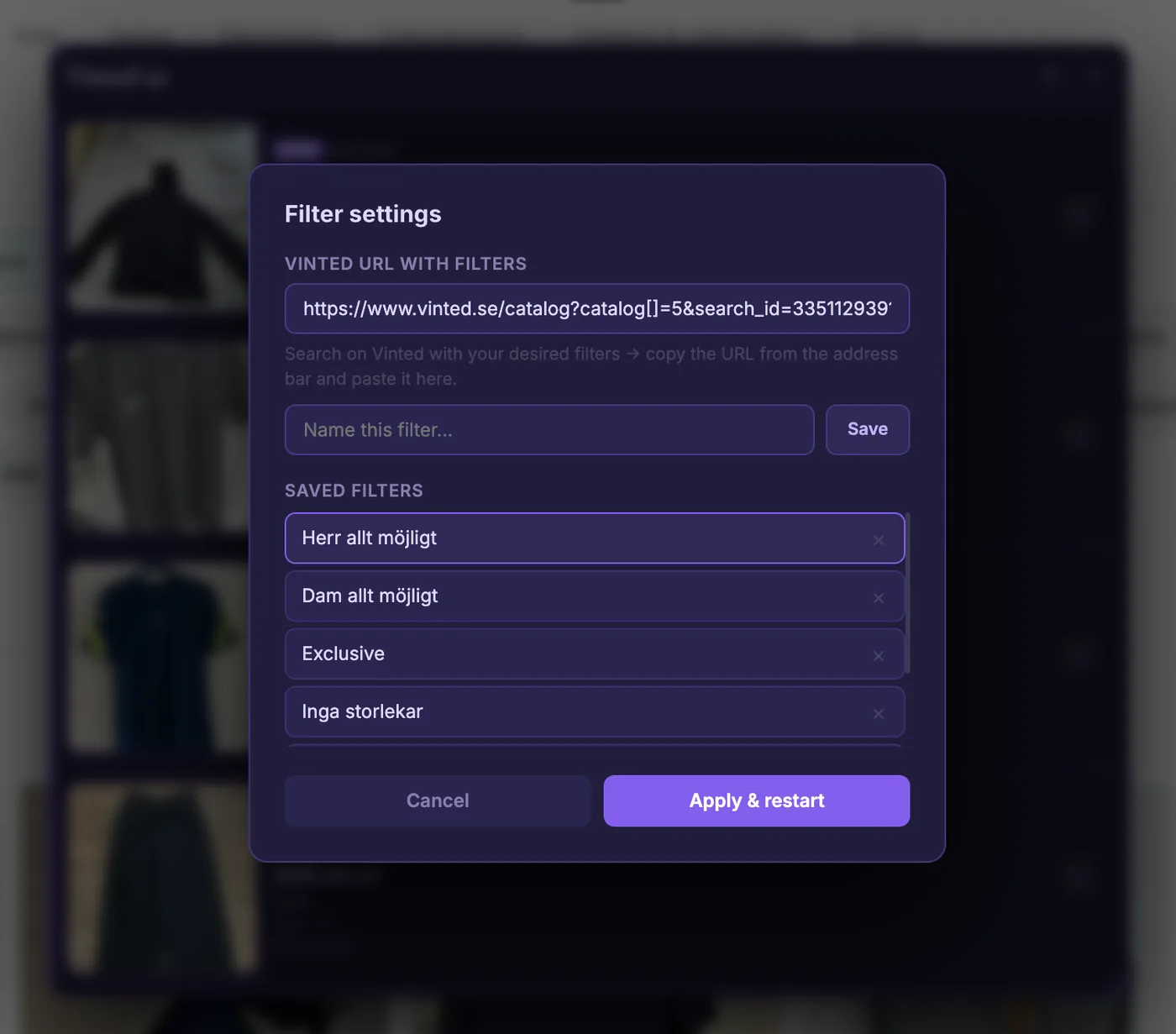 Your Filters